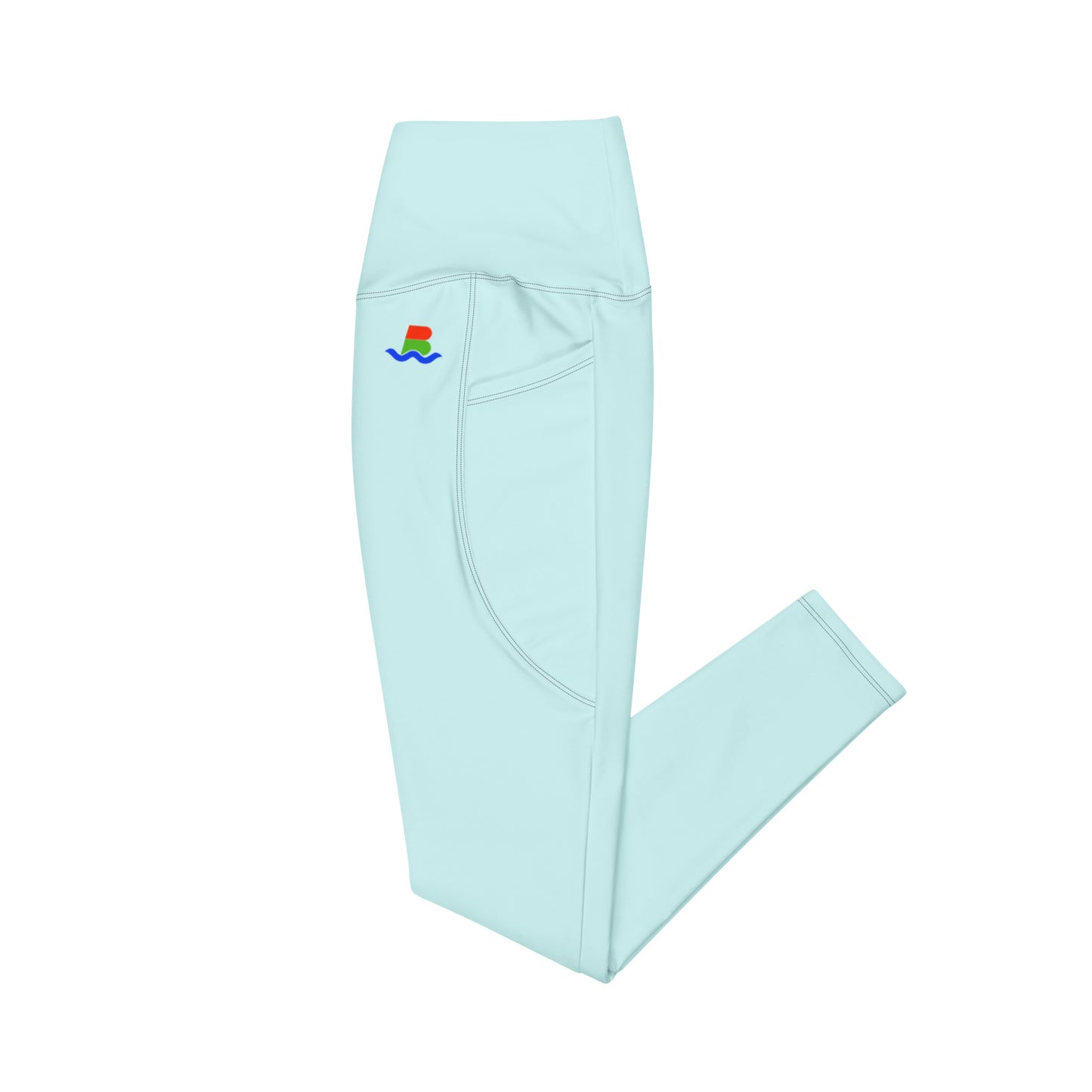BW Leggings with Pockets - Cyan