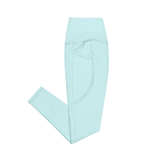 BW Leggings with Pockets - Cyan